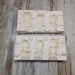 Kentucky Mold Co K-308 Indian Children and Dog Ceramic Slip Casting Plaster Mold